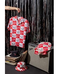 brixton x coca bunker patch shirt