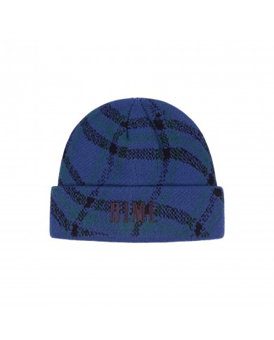 DIME Wavy Plaid Cuff Beanie DIME Wavy Plaid Cuff Beanie