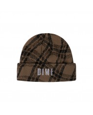 DIME Wavy Plaid Cuff Beanie