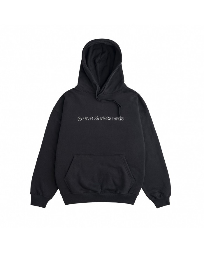 rave core logo hood black