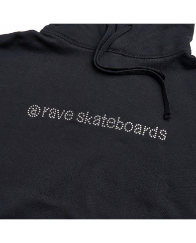 rave core logo hood black rave core logo hood black