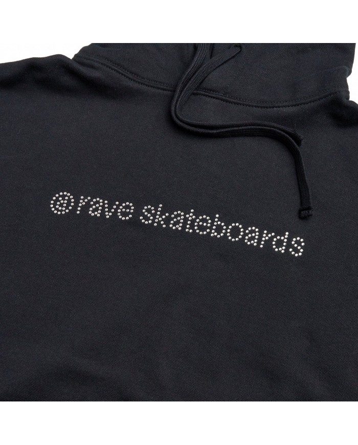 rave core logo hood black