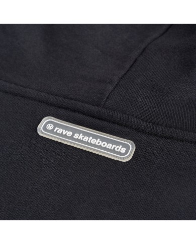 rave core logo hood black rave core logo hood black