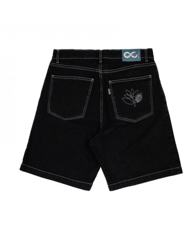 magenta OG denim long short black magenta OG denim long short black
