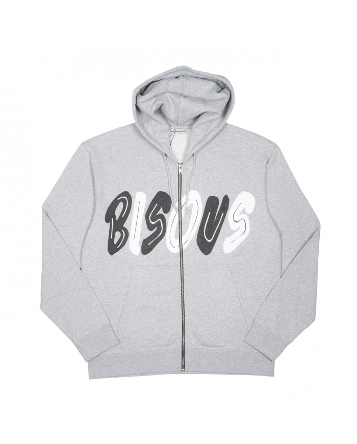 bisous HOODIE ZIPPER PAST SPORT GREY