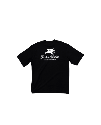 goodies sportive pegasus black tee