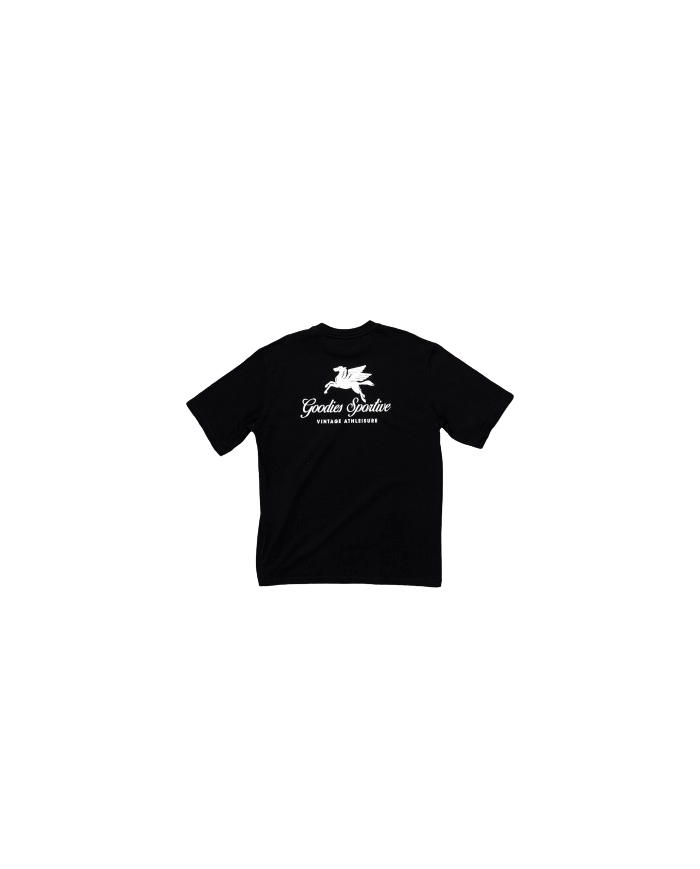 goodies sportive pegasus black tee