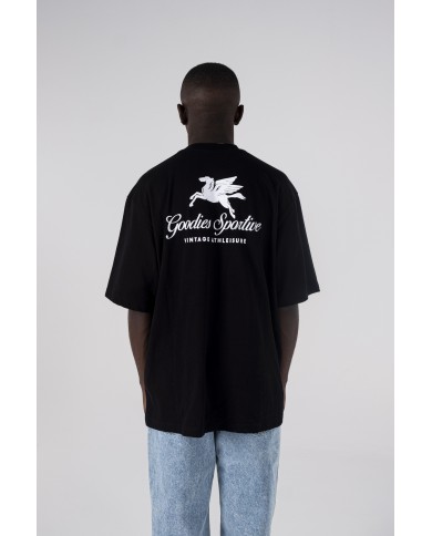 goodies sportive pegasus black tee