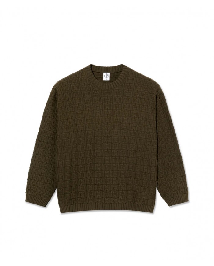 polar alex sweater brown polar alex sweater brown