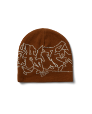 HUF outline skull beanie