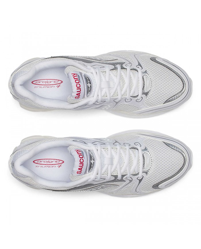 saucony progrid triumph 4 white/silver