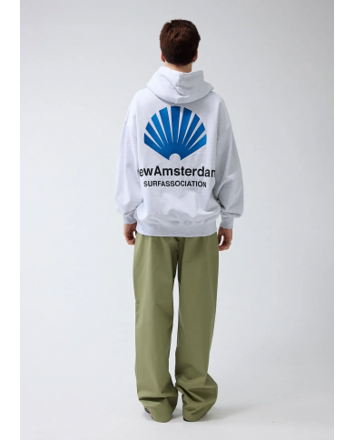 new amsterdam grey logo hoodie