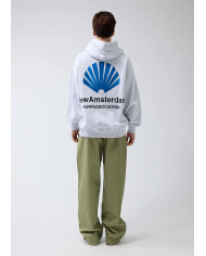 new amsterdam grey logo hoodie