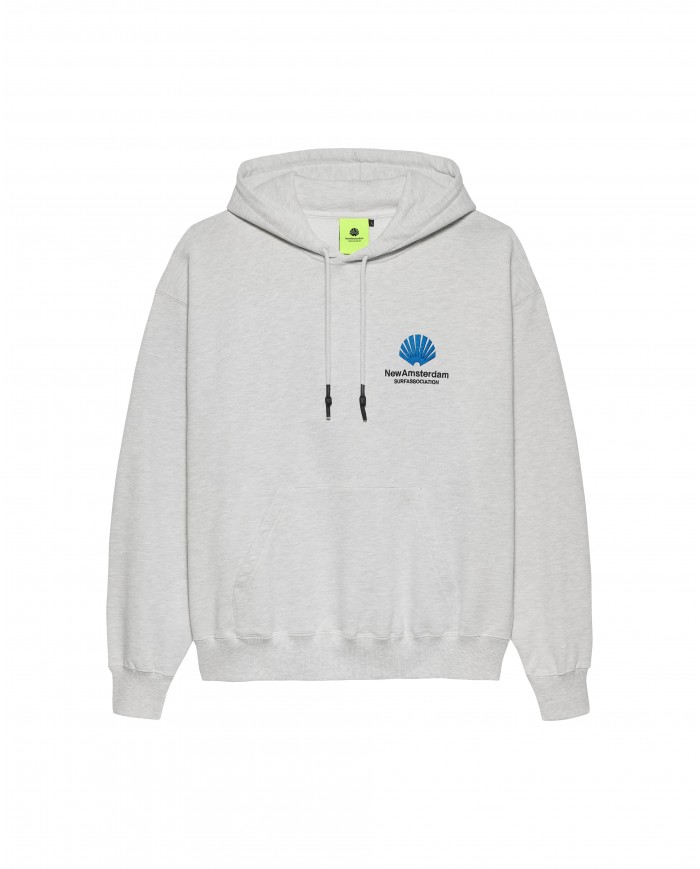 new amsterdam grey logo hoodie