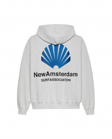 new amsterdam grey logo hoodie