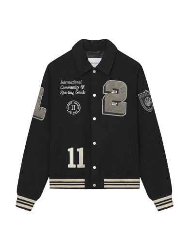 les deux wool varsity jacket