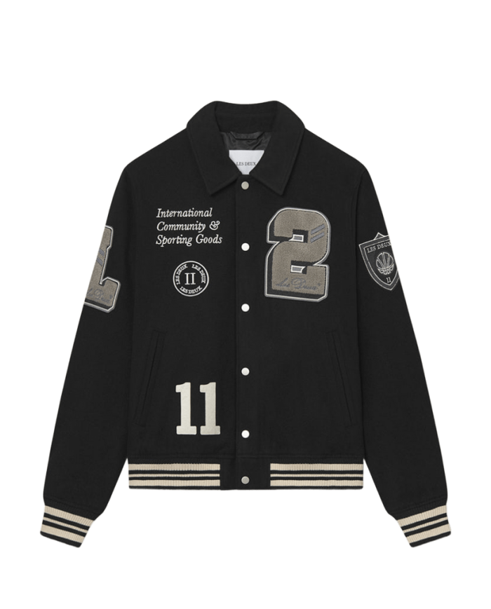 les deux wool varsity jacket les deux wool varsity jacket