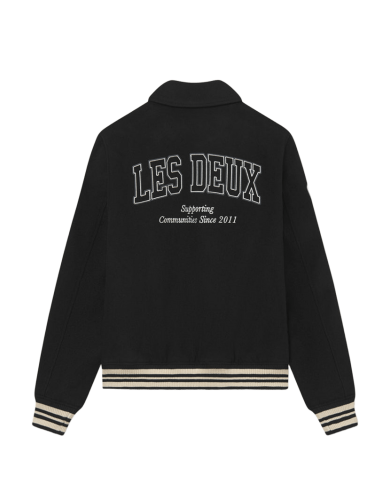 les deux wool varsity jacket