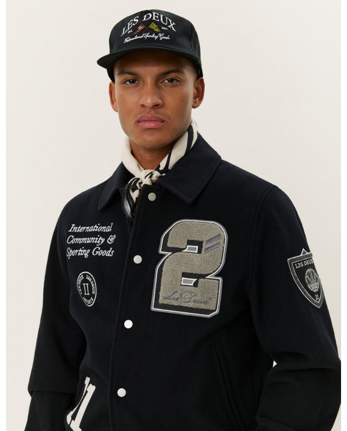 les deux wool varsity jacket les deux wool varsity jacket