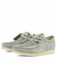 clarks wallabee weave sage suede