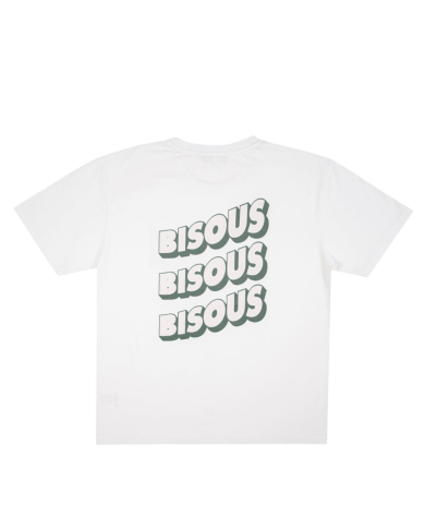 bisous SONICS tee white