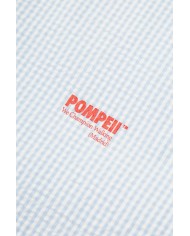 pompeii checked blue shirt