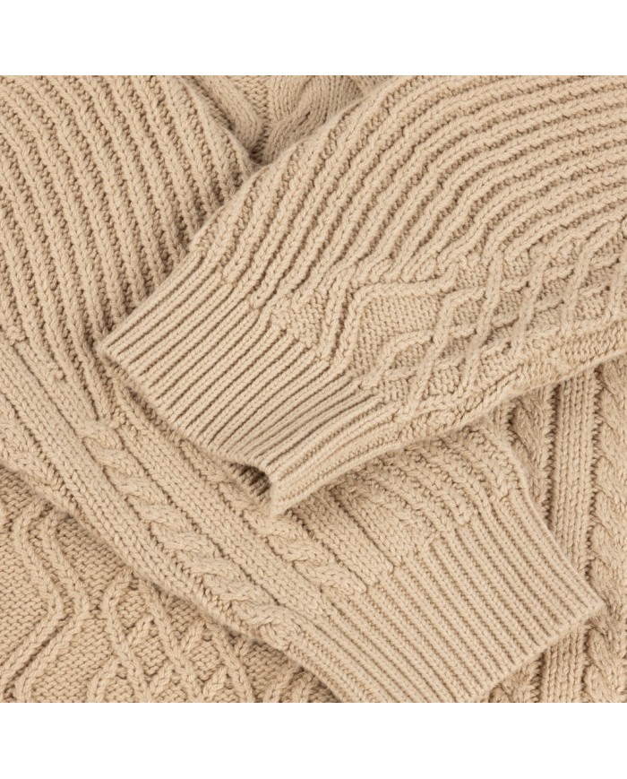 DIME mixed cable knit