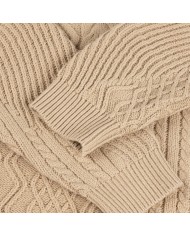 DIME mixed cable knit