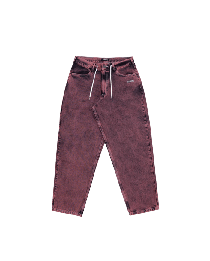 JACKER oneline baggy pant pink