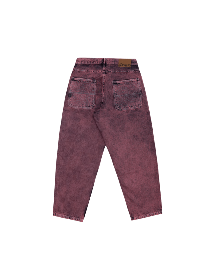 JACKER oneline baggy pant pink