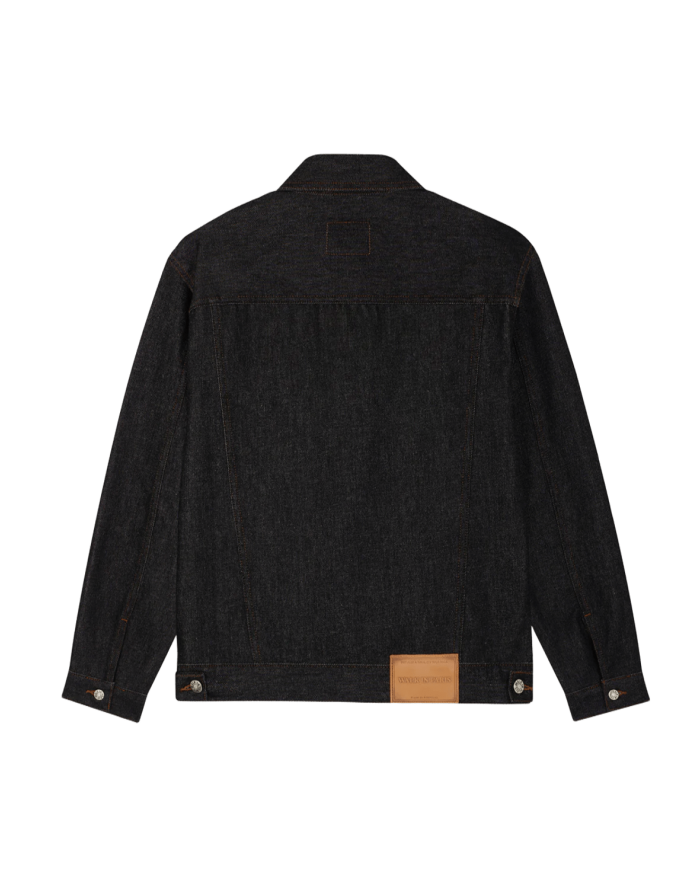 walk in paris fitted indigo jacket