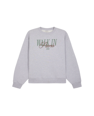 walk in paris wip logo grey crew