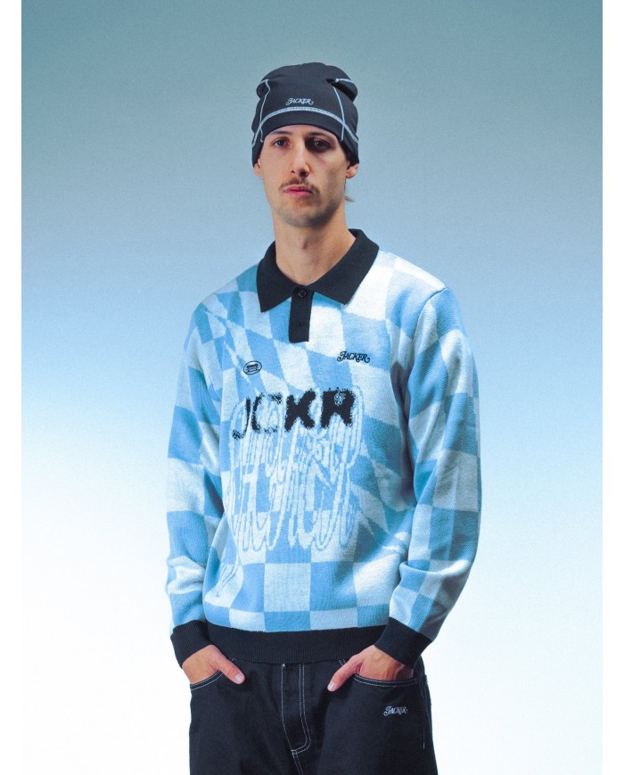 JACKER square knit polo